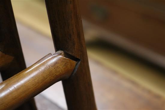 A Chinese nest of four hongmu table, Qing dynasty W.51cm